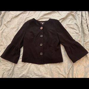 Cute black jacket blazer wide bracelet sleeves